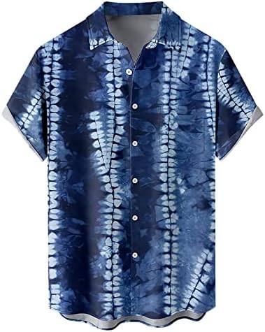 Xiloccer Мъжки Ризи с Къс Ръкав, Риза с Копчета с Шарени Ризи за Мъже, Hoody, Мъжки Ризи С Шарени Хавайски