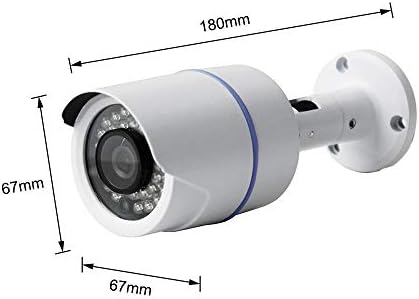 Night Watch Security 1 Комплект кабелна бронирано камера HD Extreme 3MP (бяла, само камера, съвместима с удостоверение