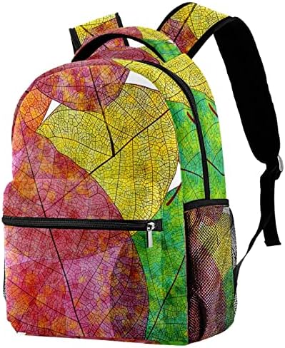 Раница Adamion За ученици-тийнейджъри с разноцветни Листа, Водоустойчиви Леки Ученически чанти и калъфи за книги, Пътуване