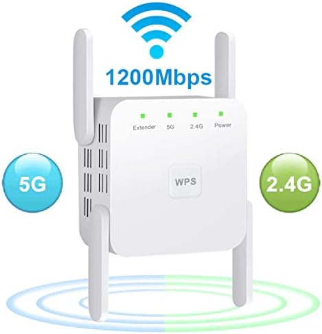 5G WiFi Пълнители Усилвател на сигнала за домашно Външно реле на далечни разстояния 1200 Mbps (6000 кв. метра) с Ethernet