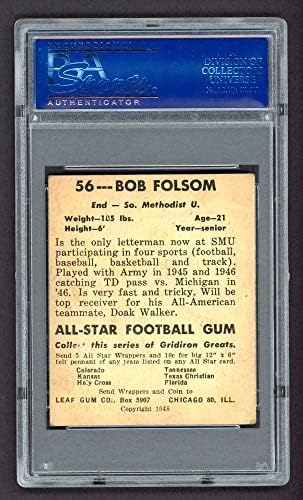 1948 Лист № 56 Боб Фолсъм (Футболна карта) PSA PSA 4.00