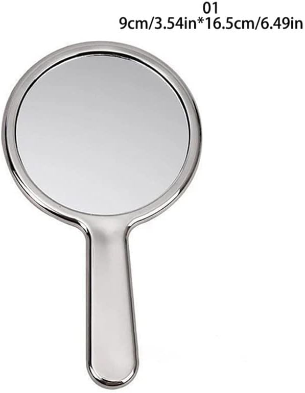UXZDX Квадратно Огледало течна форма, Ръчно Огледало, Огледало за Грим, Джобно огледало за Пътуване (Цвят: D, размер: