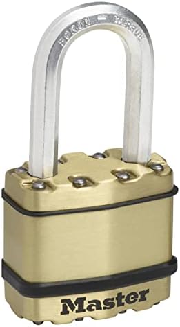 Мощен окачени заключване Master Lock [Опция] [Ламинирана стомана / Латунная довършителни] [Защита от атмосферни влияния]