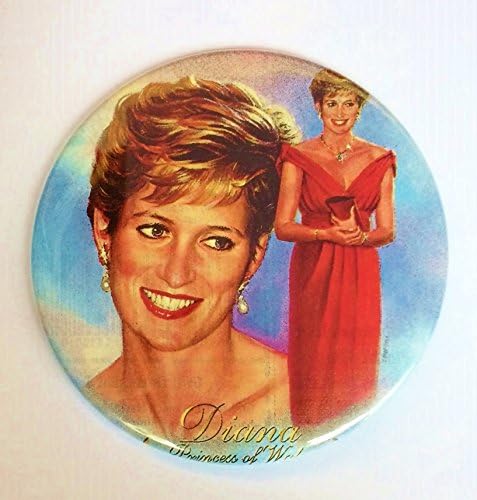 Жени на принцеса Даяна Diana Princess of Wales на гърба на пуговице (3 инча)