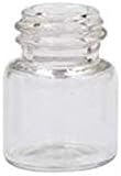 ConStore 50шт Прозрачни Стъклени Флакони-Капкомер Мини-Флакони за Етерично масло със Стъклен Взетия за Очи Празни Бутилки