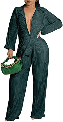 Дамски Плиссированная Облекло от 2 теми, Ежедневни Модерна Риза Muse в стил Бохо, Широки Панталони на 90-те години, Обикновен