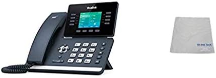 SIP телефон Yealink SIP-T54W с IP-сензорен екран, блок захранване и кърпа от микрофибър Global Teck