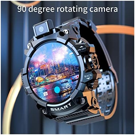 Android Smartwatch Мъжки Въртящи се Камери, WiFi 4G Smartwatch Спортни GPS Фитнес Часовник Монитор на сърдечната честота