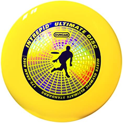 Диск за състезания Duncan Безстрашен Ultimate, Летящ диск с точна тегло 175 г, Жълт