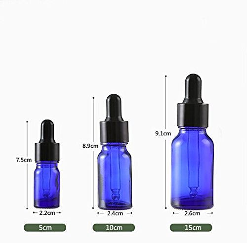 erioctry 2 ЕЛЕМЕНТА 5 ML Бутилка Attar Празна Стъклена Бутилка Етерично Масло със Стъклен Взетия за очи Подходящ за Ароматерапия