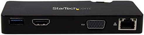 StarTech.com Зарядно устройство с адаптер за USB 3.0 към HDMI или VGA - мини-док-станция, USB 3.0 с USB порта, GbE -