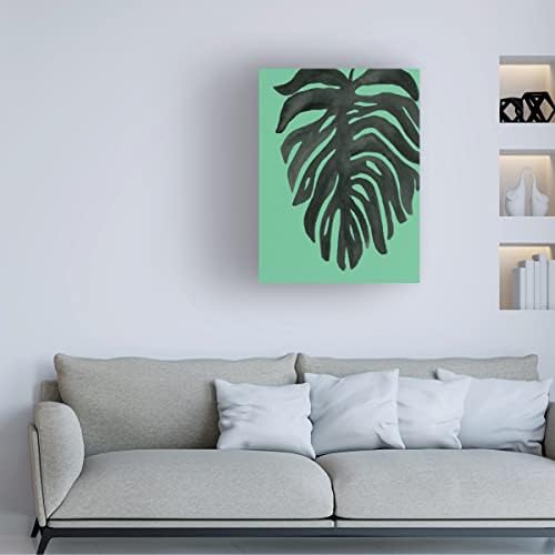 Марката изобразително изкуство Тропическа палма II Зелена върху платно от Wild Apple Portfolio