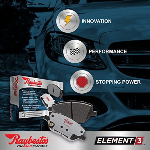 Комплект сменяеми задни спирачни накладки Raybestos Element3 EHT™ за '08-17' Honda Accord и '09-14' Acura TSX моделиране