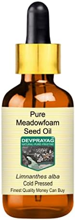 DEVPRAYAG Чисто масло от семена от ливадна пяна (Limnanthes alba) със Стъклен капкомер студено пресовано 5 мл (0,16 грама)
