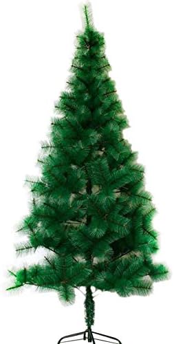 ZPEE Коледно дърво от PVC с борови игли, Изкуствена Коледна украса на панти, Голи коледно Дърво с Метална стойка, Борова