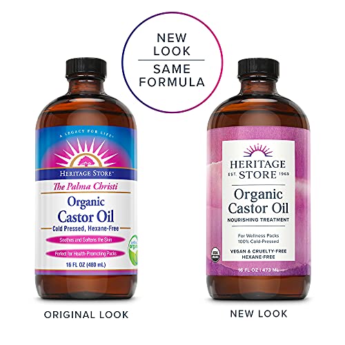 Heritage Съхранява Биологичното Рициново масло, Хранително средство за грижа за косата, Дълбоко Овлажняване, за да се