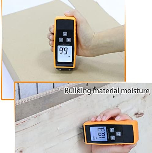 Влага WYFDP Цифрово Измерване на влажността на дървесината 0-80% Дървообработващи Тестер инструмент за Измерване (Цвят: