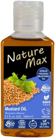 Nature Max Синапено масло, Етерични масла от Органично Натурално Неразбавленное Чисто за коса, Кожа, Храни и се грижи