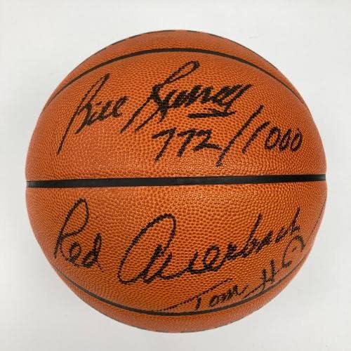 1956-1957 Бостън Селтикс Отбор Шампиони на НБА за баскетбол с Автограф от JSA COA - Баскетболни топки с автографи