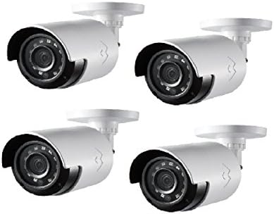 Lorex LBV2531W Аналогова Камера за сигурност с 1080p HD резолюция, 4 комплекта