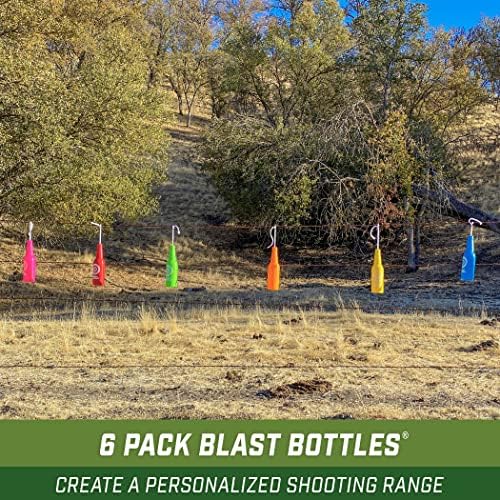 GoSports Открито Blast Bottles - 6 Опаковки Небьющихся цели за стрелба от бутилки с въже за стрелба от огнестрелно оръжие, идеално за стрелбища на закрито и на открито