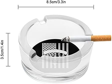 Американски Парашутизъм, Скокове С Парашут Флаг на САЩ Цигари Пушачите Стъклени Пепелници Пепелник За Домашния Офис Плот
