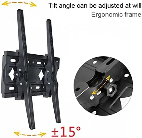 EODNSOFN Регулируема Монтиране на стена за телевизори с плосък панел, който поддържа ниво на наклон от 15 градуса за