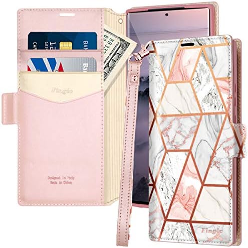Калъф Fingic Samsung Note 20 Ultra, една Чанта-портфейл Note 20 Ultra, една Чанта-портфейл от изкуствена кожа с мрамор