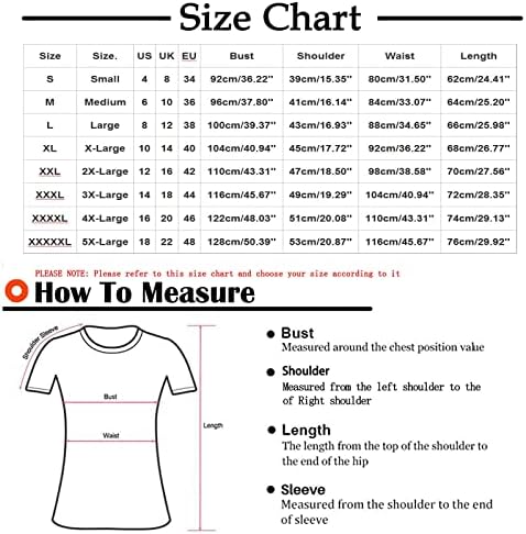 HGCCGDU, Основни Тениски Големи Размери за жените, Лятна Туника с Кръгло деколте и Принтом на Сърцето, с Къс ръкав, Блузи,