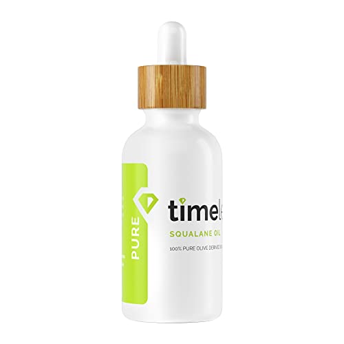 Сквалановое масло за грижа за кожата Timeless Pure - 2 унции - Леко Сухо масло на растителна основа - Подобрява