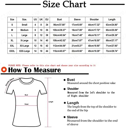 Дамска Лятна Есенна Блуза Свободно Намаляване с Къс Ръкав 2023, Модни Памучен Фестивал Ежедневна Блуза с Графичен Дизайн