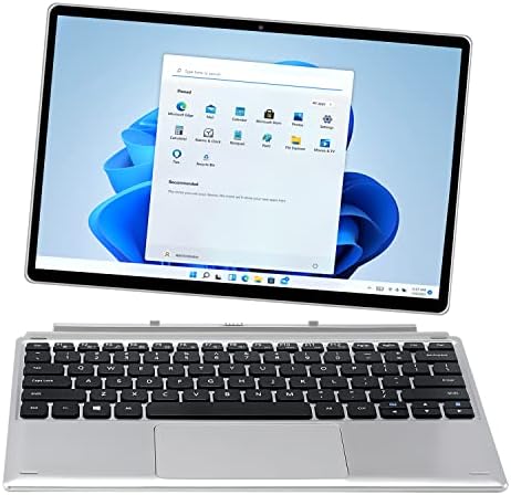 VGKE B12 Подвижна лаптоп 2 в 1 със сензорен екран на Windows 11, таблет 12,3 с клавиатура, Intel Celeron J4125 2,7 Ghz