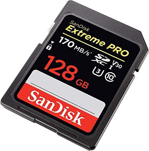 Карта памет SanDisk 128GB SDXC SD Extreme Pro Работи с беззеркальными камери на Canon EOS R RP, M, M10 10 клас UHS-I