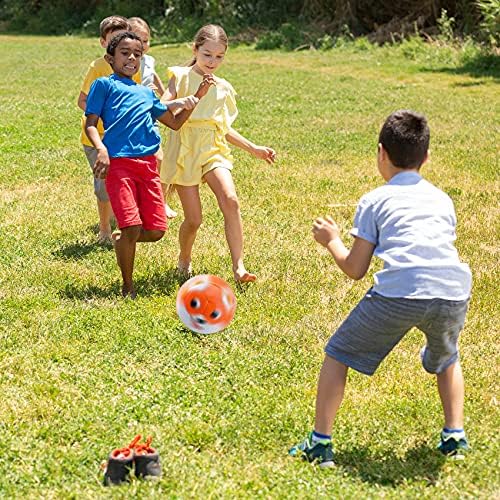 EVERICH TOY Футболна Топка с Размер 2 Футболни Топки за деца-Спортна Топка за деца-Играчки в задния двор с Пясък за момчета и Момичета, Включително и помпа