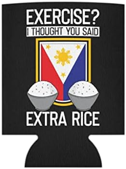 Охлаждащ ръкав За Бира Банки Хумористични филипински за Любителите на Хранене Илюстрация на Линия Забавна Игра на думи,
