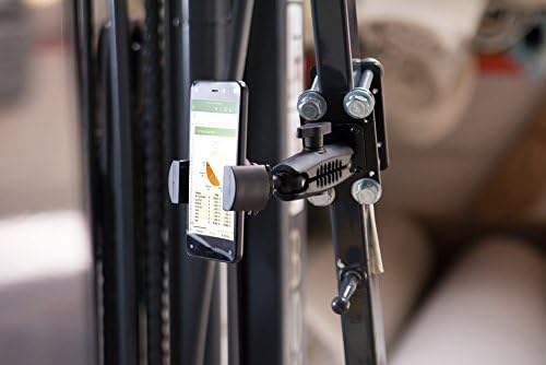 ARKON 5-инчов Скоба за багажник на мотокар RoadVise За поставяне на телефона В търговията на дребно Черен (FLBKTRV)