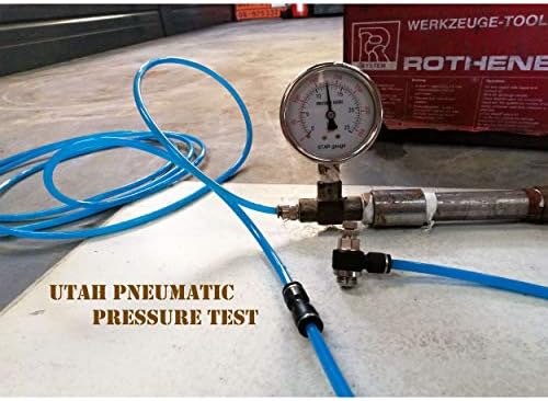 Пневматичен фитинг Utah Pneumatic 1/4 Od 1/8 Npt с въздушно съединение, притискателния въздушен фитинг, директен пневматичен