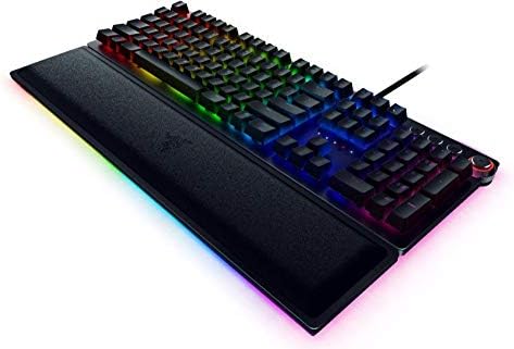 Жичен Детска клавиатура Razer Huntsman Elite RZ03-01871100 с линейно-оптичен ключ Razer с осветление отзад RGB (обновена)