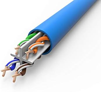 ГД Network Solutions Cat6e Plenum (СМР), 250 фута, 600 Mhz процесор, версия неекранирана, UTP, 23AWG, По-високо db, Плътна