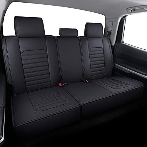 Пълен комплект калъфи за автомобилни седалки Aierxuan е Съвместим с Toyota Tundra Custom Fit 2008-2023 За пикап Crewmax