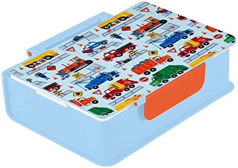 Кутии за Bento с Анимационни Автомобил SUABO за Възрастни/Деца, Фланец Ланчбокс, Сини Контейнери за Обяд за Работа/Училище/Пикник