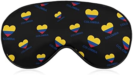 Love Colombia Маска За Сън със Завързани Очи, Скъпа Калъф-Козирка за Очи с Регулируема Каишка за Жени И Мъже, Нощен