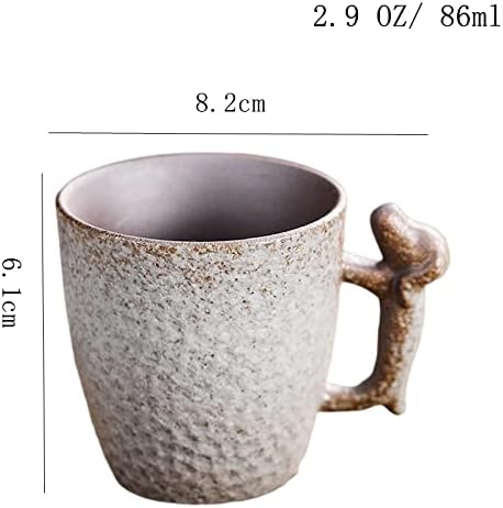 YlobdolY 2,9 грама/86 мл, Мини-Керамични Кафеена Чаша с хубава дръжка във формата на Кученце, на Новост, Керамични Реколта