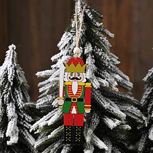 Подаръци за Отглеждане NUOBESTY, 3 бр., Декорация във формата на Щелкунчика, Коледно Дърво, Подвесная Кукла-Марионетка,