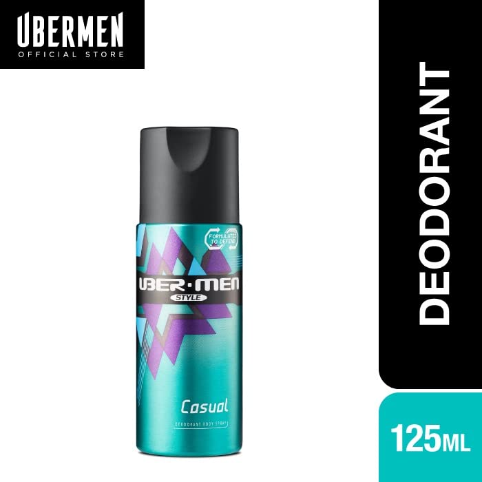 Дезодорант-спрей за тяло UBERMEN Style (casual) 125 мл - Небрежно използвайте топли, но мощни аромати на здравец и сандалово