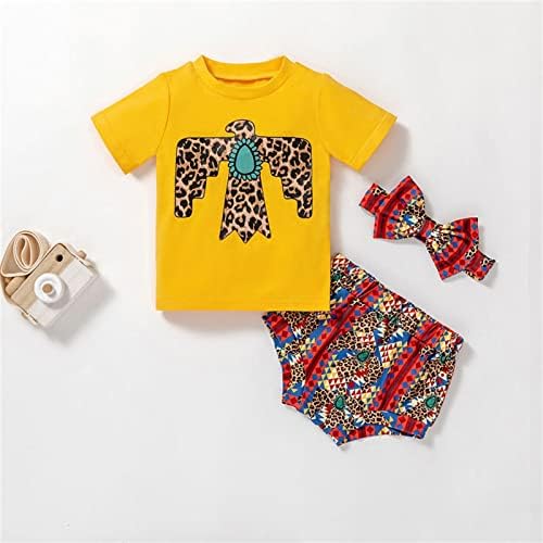 Комплект за малки момичета, в началото на с леопардовым принтом, тениски с анимационни принтом, Панталони с принтом,