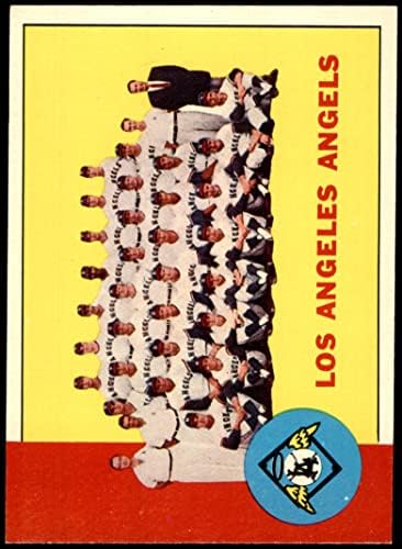 1963 Topps 39 Angels Team Los Angeles Angels (Бейзболна картичка) (GE в Angels на гърба може да се дължи, но може и