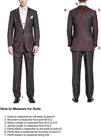 HBDesign Мъжки Модни костюми от 2 части, 1 пуговице в бяло грах Черен на цвят, Slim Fit (Яке + Панталон + Вратовръзка