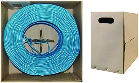 Ethernet кабел ACL Cat6 с дължина 1000 Метра, Плътен, UTP (Неекранирана Усукана двойка), Разтегателен, тъмно Синьо, 1