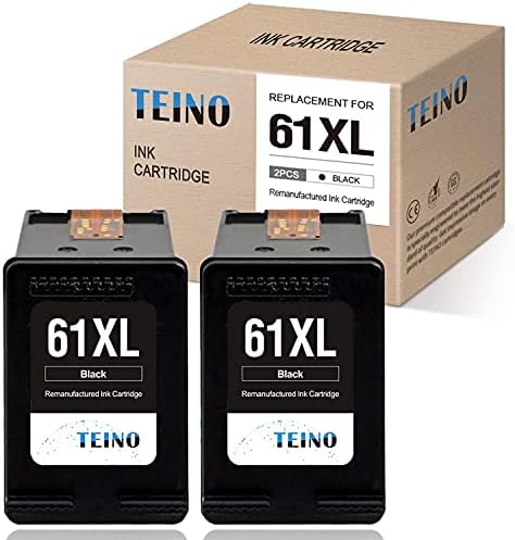 TEINO Рециклирани Мастило касета за HP 61XL 61 XL за HP Envy 5530 4500 4502 OfficeJet 4630 4635 DeskJet 2540 1010 3050A 2542 2549 3510 2548 2541 (3 черна, 1 трицветна)